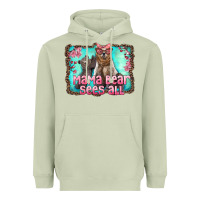 Matcha mama bear sees all Heavyweight Hoodie - Artiststas