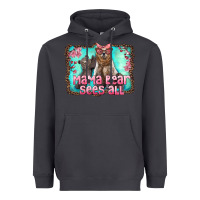 Mama Bear Sees All Heavyweight Hoodie | Teevron