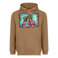 Toasted Coconut mama bear sees all Heavyweight Hoodie - Artiststas