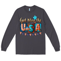 Smoke God bless the USA 4th of july Long Sleeve Tee - CowGirlArtShop