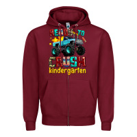 Burgundy ready to school crush kindergarten Zipper Hoodie - AdoDesignShop