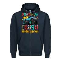 Navy ready to school crush kindergarten Zipper Hoodie - AdoDesignShop