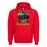 Red ready to school crush kindergarten Zipper Hoodie - AdoDesignShop