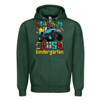 Sports Green ready to school crush kindergarten Zipper Hoodie - AdoDesignShop