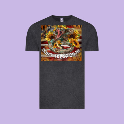 Rattle Snake Don't Tread On Me Tumbler Vintage Tee Designed By Barkaloodesign