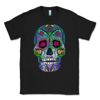 Black sugar skull Classic Tee - FaDigitalArtStudio
