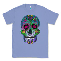 Colony Blue sugar skull Classic Tee - FaDigitalArtStudio