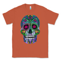 Copper sugar skull Classic Tee - FaDigitalArtStudio