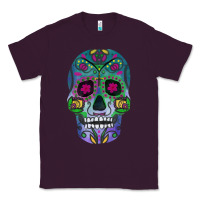 Plum sugar skull Classic Tee - FaDigitalArtStudio