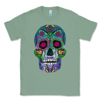 Sage sugar skull Classic Tee - FaDigitalArtStudio