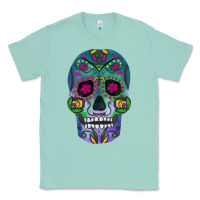 Seafoam sugar skull Classic Tee - FaDigitalArtStudio