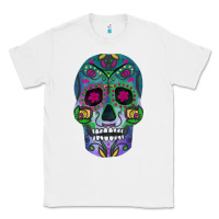 White sugar skull Classic Tee - FaDigitalArtStudio