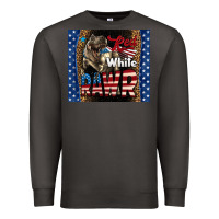 Smoke Red White Rawr Dinosaur T-Rex Premium Sweatshirt - LillyAllenDesigns