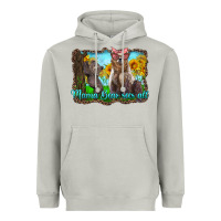 Moon Dust mama bear sees all with sunflowers Heavyweight Hoodie - Artiststas