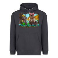 Smoke mama bear sees all with sunflowers Heavyweight Hoodie - Artiststas