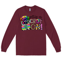 Burgundy getting my cray on Long Sleeve Tee - CowhideDigitalArt