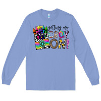 Colony Blue getting my cray on Long Sleeve Tee - CowhideDigitalArt