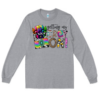 Heather Grey getting my cray on Long Sleeve Tee - CowhideDigitalArt