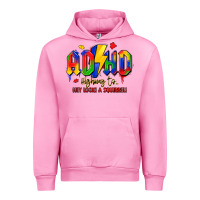 Fuchsia Pink adhd awareness Urban Hoodie - LillyAllenDesigns