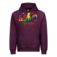 Mauve Wine adhd awareness Urban Hoodie - LillyAllenDesigns