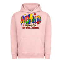 Pigment Salmon adhd awareness Urban Hoodie - LillyAllenDesigns