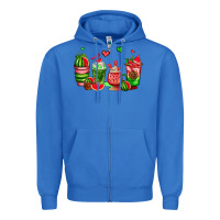 True Royal watermelon coffee cups Zipper Hoodie - AdoDesignShop