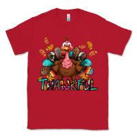 Red Thankful Classic Tee - BundleAndBundleShop
