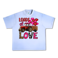 Grape Ice valentine's day loads of love tractor with pin heart balloons Urban Heavy Tee - RanaPortraitStore