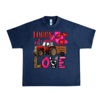 Navy valentine's day loads of love tractor with pin heart balloons Urban Heavy Tee - RanaPortraitStore