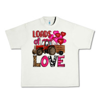 Pistachio valentine's day loads of love tractor with pin heart balloons Urban Heavy Tee - RanaPortraitStore