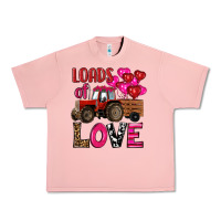Salmon valentine's day loads of love tractor with pin heart balloons Urban Heavy Tee - RanaPortraitStore