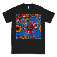 Black usa sunflowers seamless pattern Classic Tee - HRA Design Shop