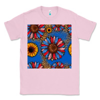Bubblegum Pink usa sunflowers seamless pattern Classic Tee - HRA Design Shop