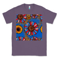 Lavender usa sunflowers seamless pattern Classic Tee - HRA Design Shop
