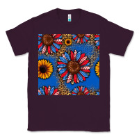 Plum usa sunflowers seamless pattern Classic Tee - HRA Design Shop