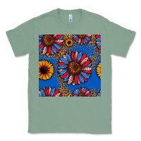 Sage usa sunflowers seamless pattern Classic Tee - HRA Design Shop