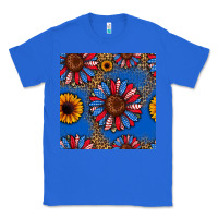 True Royal usa sunflowers seamless pattern Classic Tee - HRA Design Shop