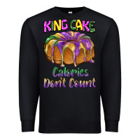 Black mardi gras king cage calories don't count Premium Sweatshirt - BarkalooDesign