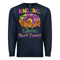 Navy mardi gras king cage calories don't count Premium Sweatshirt - BarkalooDesign