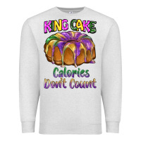 Oatmeal Heather mardi gras king cage calories don't count Premium Sweatshirt - BarkalooDesign