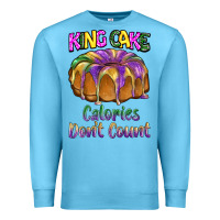 Ocean Blue mardi gras king cage calories don't count Premium Sweatshirt - BarkalooDesign