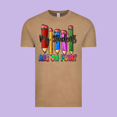 My Students Are On Point Vintage Tee Designed By Zillion Design Studio