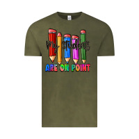 Vintage Olive my students are on point Vintage Tee - Zillion Design Studio