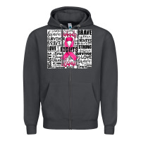 Smoke breast cancer nobody fights alone Zipper Hoodie - JahusDesignShop