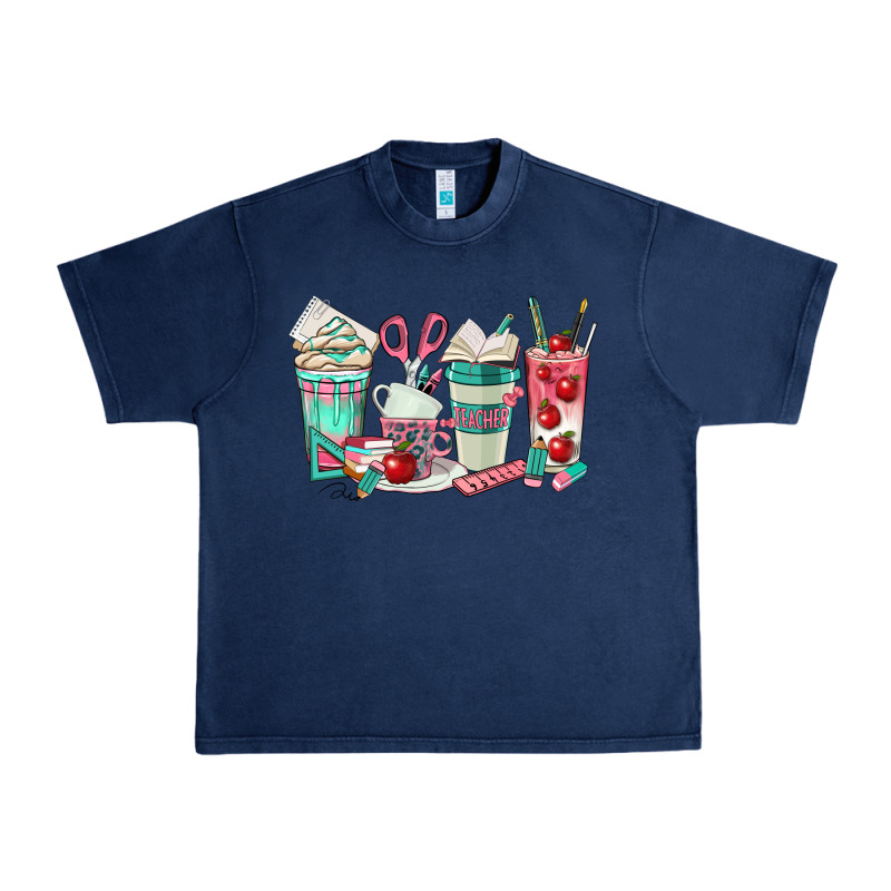 Teacher Coffee Cups Urban Heavy Tee by texasbilliewilder | Teevron
