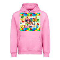 Fuchsia Pink autism mom Urban Hoodie - LillyAllenDesigns