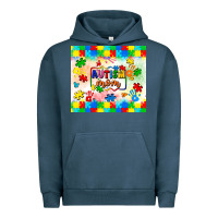 Pigment Midnight Navy autism mom Urban Hoodie - LillyAllenDesigns