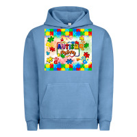 Pigment Pebble Blue autism mom Urban Hoodie - LillyAllenDesigns