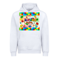 White autism mom Urban Hoodie - LillyAllenDesigns