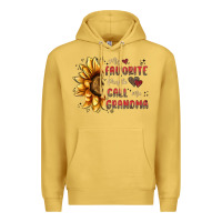 Antique Gold my favorite people call me grandma Premium Hoodie - MaliasSmallBusiness